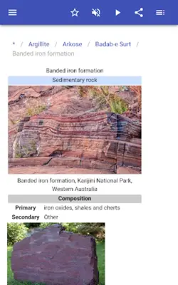 Sedimentary rocks android App screenshot 5